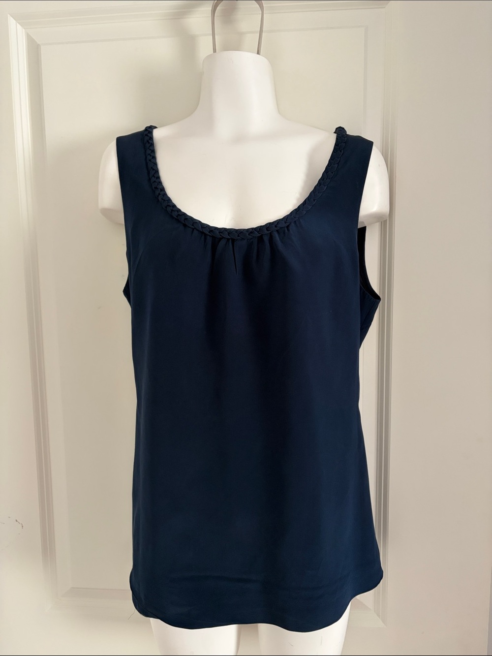 kate spade Navy Braided Scoop Neck Camisole
